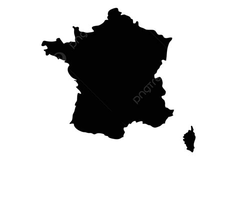 France Map Cartography Black Contour Vector, Cartography, Black ...