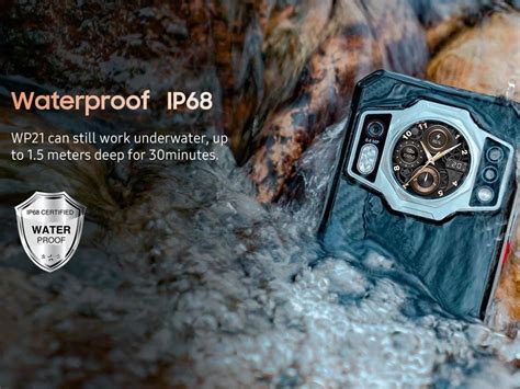 The Oukitel WP21 has a watch on its back and a 9,800 mAh battery with ...