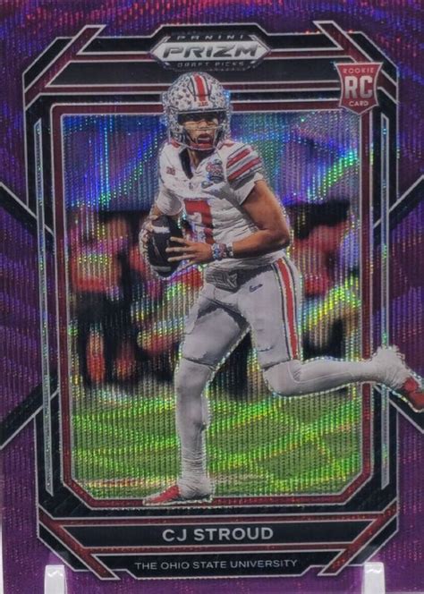 Cj Stroud Prizm Draft Picks Purple Wave Price Guide Sports