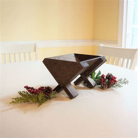 Tabletop Wood Christmas Manger The Wooden Manger DIY Nativity ...