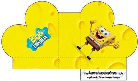 Caixa Coração Bob Esponja Um Herói Fora DÁgua Fazendo a Nossa Festa