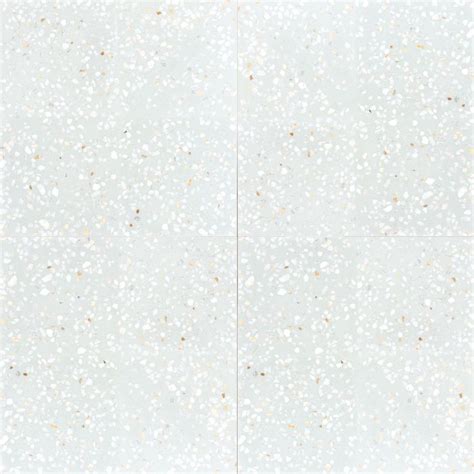 Coloured Cement Based Terrazzo With A Light D Cor Of White Marble