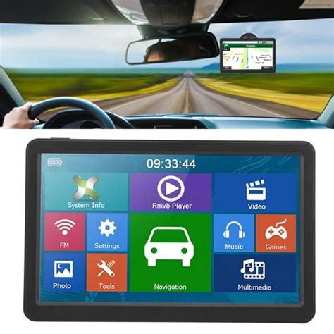 Ashata Navigateur De Voiture Cran Tactile Capacitif De Navigation Gps