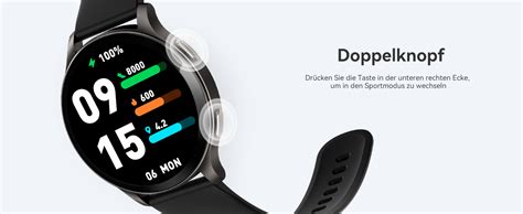 Parsonver Smartwatch Herren Mit Telefonfunktion Fitness Tracker Mit