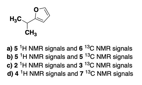 Solved H3c Cha A 5 Ih Nmr Signals And 6 13c Nmr Signals B 5 Ih Nmr Signals And 5 13c Nmr