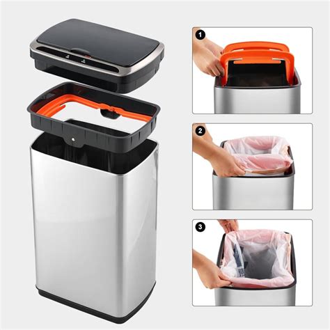 RectoLux Stainless Sensor Can Elpheco Home Trash Cans