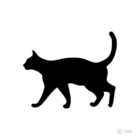 Silueta de gato caminando Gratis Dibujos Animados ImágeneIllustoon ES