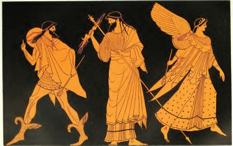 Zeus Sending Forth Hermes And Iris Category Zeus In Ancient Greek