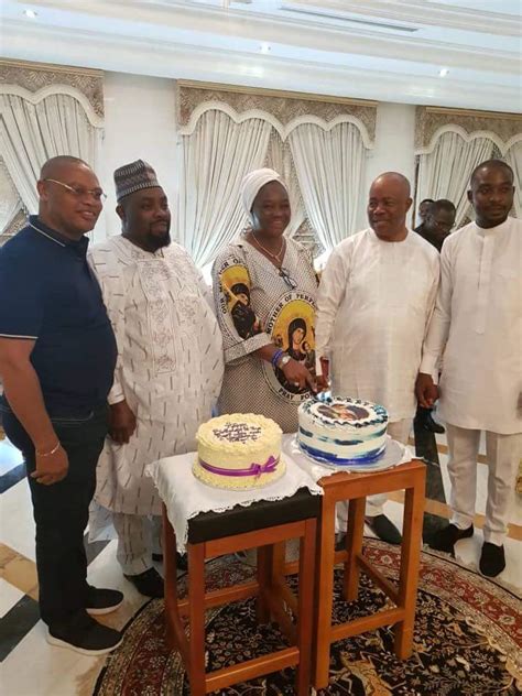 Photos Godswill Akpabios Wife Marks Birthday In Abuja