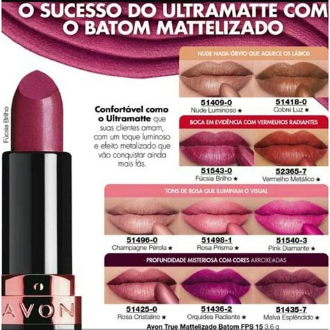 Batom Avon Mattelizado Shopee Brasil