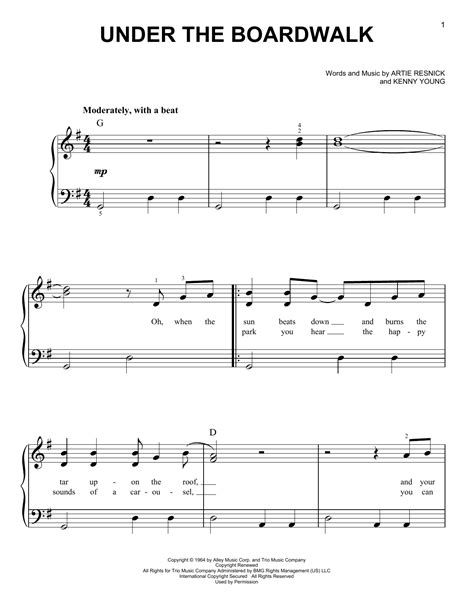 Under The Boardwalk | Sheet Music Direct