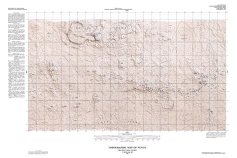 Topographic Map of Venus