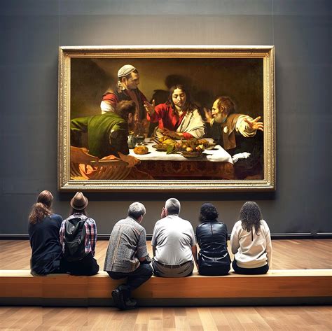 Caravaggio Christliche Kunst Abendmahl In Emmaus Fine Art Poster