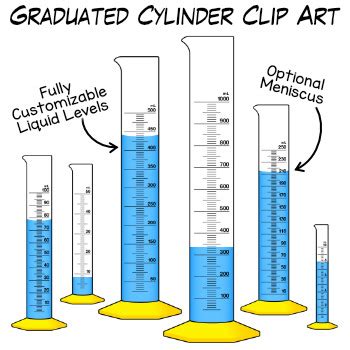 Graduated Cylinder Clip Art Measuring Volume By Digital Classroom Clipart