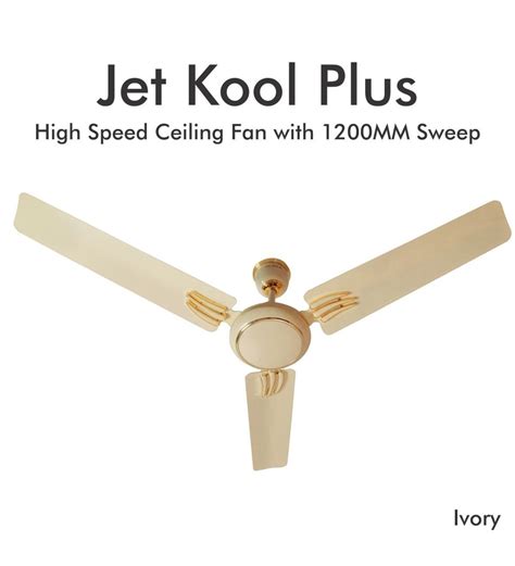 Buy Plaza Jet Kool Plus Decorative Range Mm Ivory Ceiling Fan