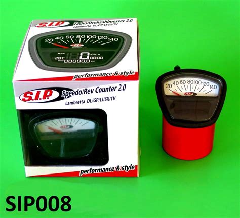 Multi Function Rev Counter Speedo White Face Lambretta S Gp Dl