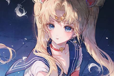 Sailor moon rubia ojos azules niña usagi tsukino Fondo de pantalla