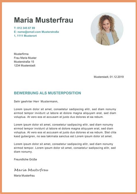 Bewerbungsschreiben Muster Financial Report