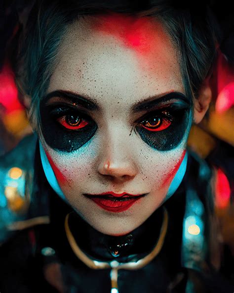 Harley Quinn Esque Portraits Ai Generated Imagery On Behance