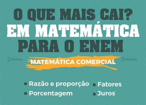 Dicas de MATEMÁTICA para o ENEM Resumão O que mais cai