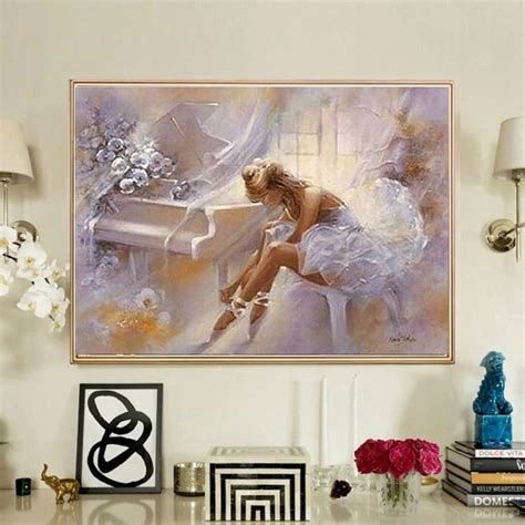 New D Diy Full Square Round Diamond Painting Cross Stitch Ballet