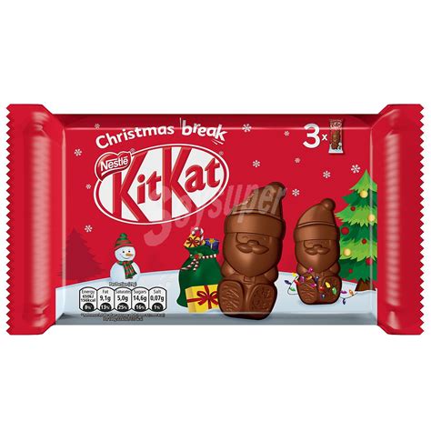 Kit Kat Nestlé Barrita de galleta crujiente de chocolate Santa 3