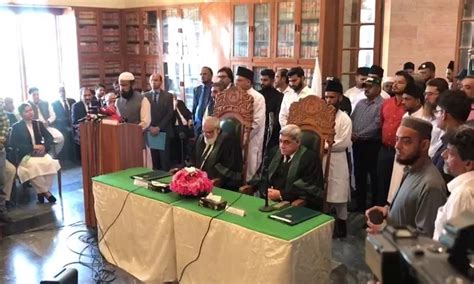 Justice Irfan Saadat Takes Oath As Acting Chief Justice Of Shc