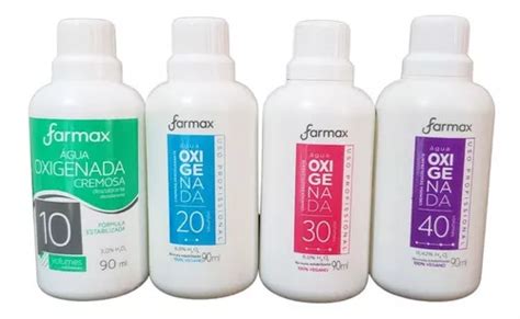 Agua Oxigenada 10 20 30 40 Volúmenes 90ml Decolorante Para Cabello Tono