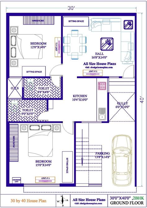 Bedroom House Plans Indian Style Single Floor Resnooze