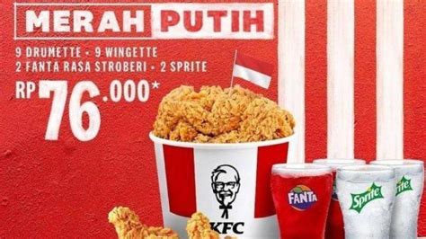 Daftar Promo Gerai Makanan Di Hari Kemerdekaan Ri Dari Kfc Mcd Hingga