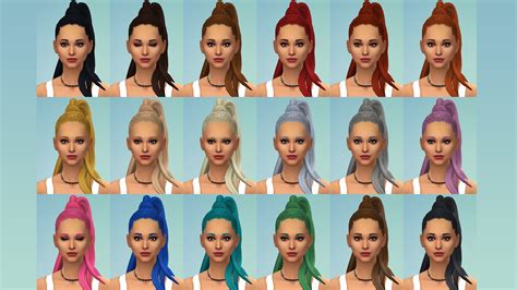 Mod The Sims Grande Maxis Match Hair By Littledica Sims 4 Hairs