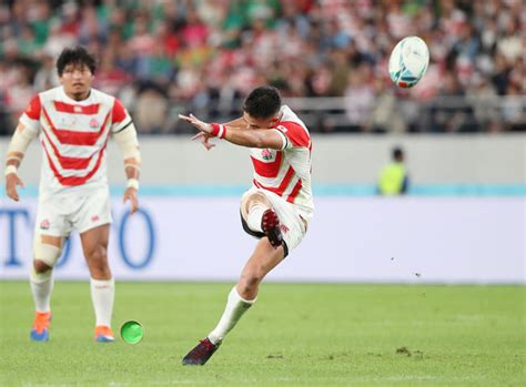 南アフリカ戦の前半、ペナル：ラグビーw杯2019 日本代表の戦い 写真特集：時事ドットコム