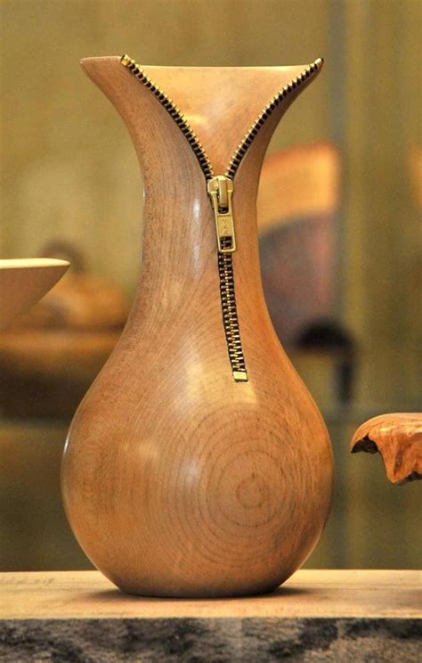 I Wish I Could Of Found A Viable Link To This Cook Wooden Vase Work Of Art