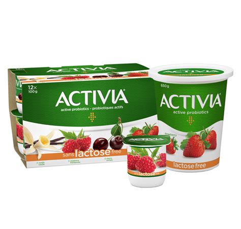 Lactose Free Mixed Berries Probiotic Yogurt Drink Activia Canada