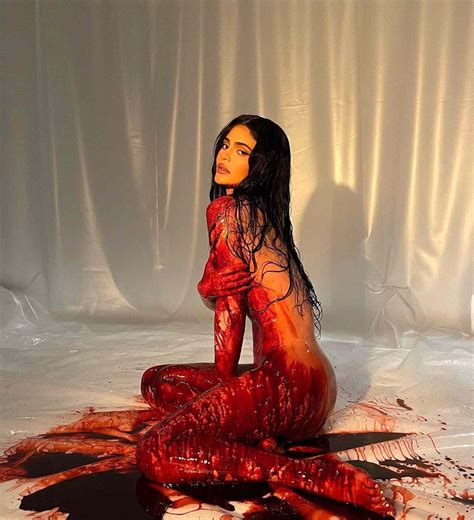 Kylie Jenner Poses Nude In Fake Blood For Nightmare On Elm St Collab