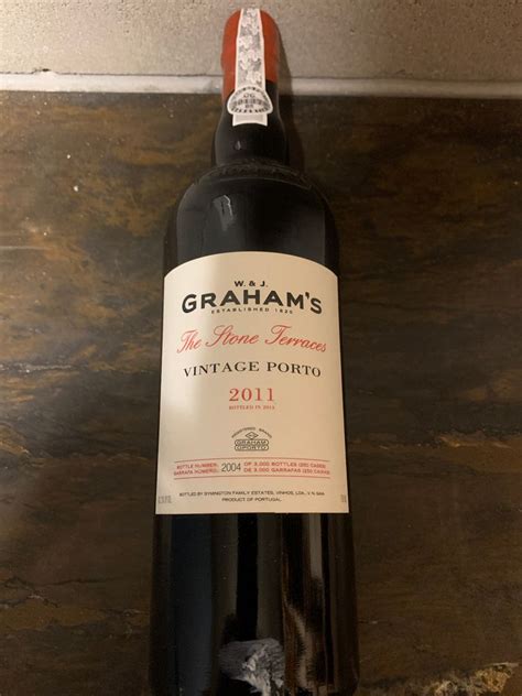 2011 Graham Porto Vintage The Stone Terraces Portugal Douro Porto