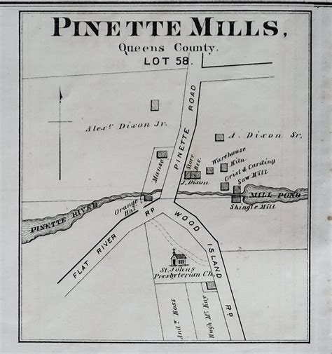 Antique Map of Montague Bridge PEI Lots 59 and 52 Pownal - Etsy