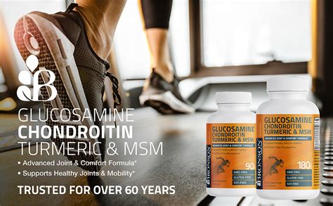 Amazon Bronson Glucosamine Chondroitin Turmeric MSM Advanced