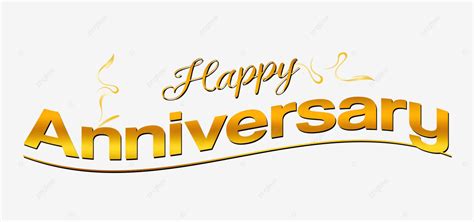 Happy Anniversary Text In Golden Color Happy Anniversary Happy