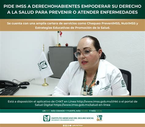 Imss On Twitter Pide Imss A Derechohabientes Empoderar Su Derecho A