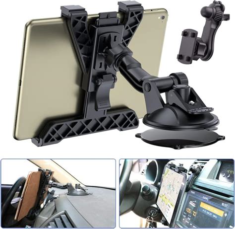 OHLPRO Support Tablette Voiture Tableau De Bord Support IPad Ventouse