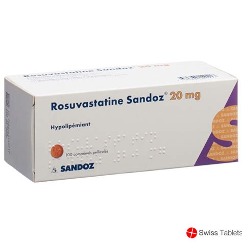Buy Online Rosuvastatin Sandoz Filmtabletten 20mg Neu 100 Stück At