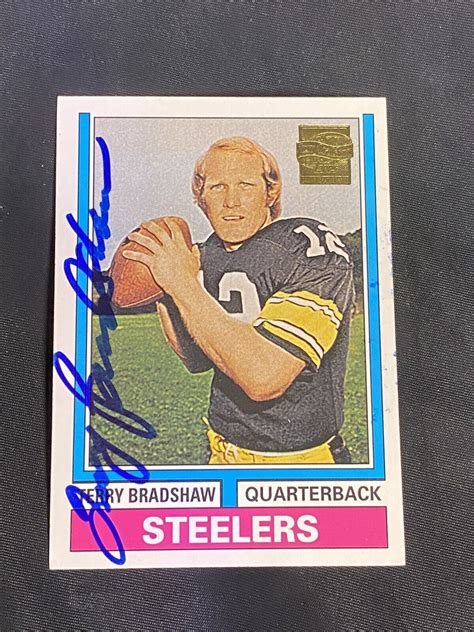 Topps Terry Bradshaw Reprints Auto Ebay