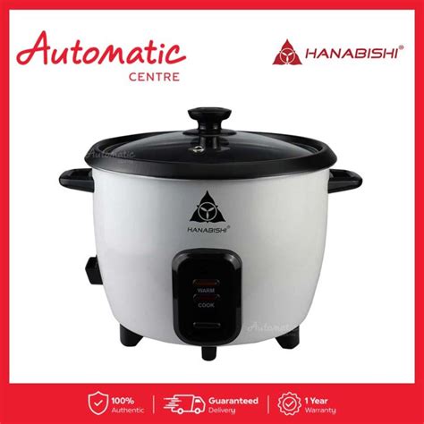 Hanabishi HRC 10HBWT 5 Cups Rice Cooker With Thermal Fuse 1 Liter