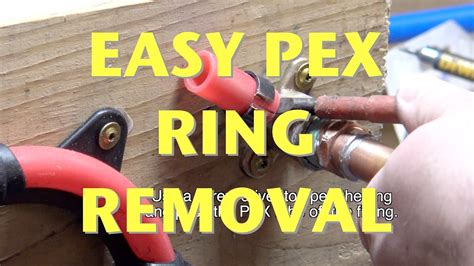 How To Cut Off Pex Tube Crimp Rings Without Damaging The Fittings Youtube