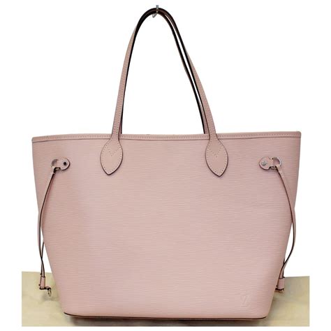 LOUIS VUITTON Neverfull MM Epi Leather Tote Shoulder Bag Pink-US