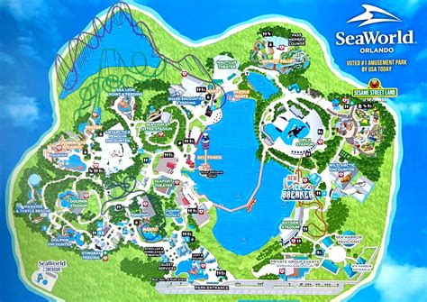 2023 Sea World Orlando Aquatica Discovery Cove Busch Gardens Map Set