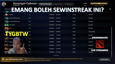 LIVE DOTA 2 MALAM JUMAT WINSTREAK REAL MEDIASHARE ON DOTA 2 31