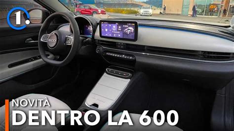 Fiat 600 Interni Abitacolo Bagagliaio Infotainment Video