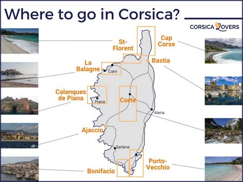 Tourist Maps Of Corsica Beaches Villages